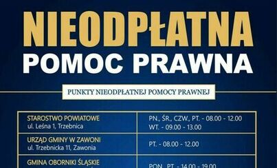 Zdjęcie do NIEODPŁATNA POMOC PRAWNA