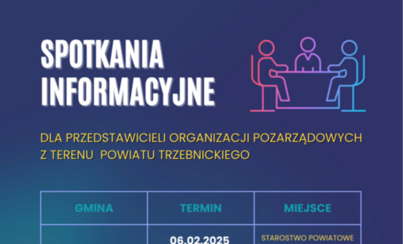Zdjęcie do SPOTKANIA INFORMACYJNE