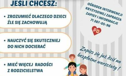 Zdjęcie do Warsztaty dla rodzic&oacute;w i opiekun&oacute;w - Rodzicielstwo z pozytywną dyscypliną