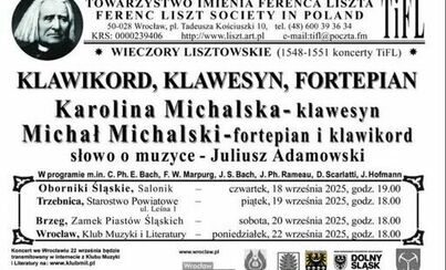 Zdjęcie do Zachęcamy do udziału w Wieczorach Lisztowskich