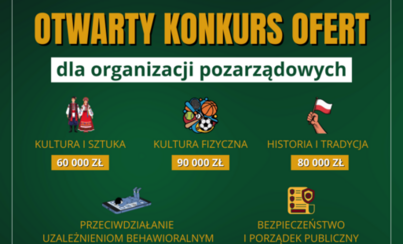 Zdjęcie do OTWARTY KONKURS OFERT DLA ORGANIZACJI POZARZĄDOWYCH 