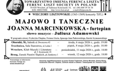 Zdjęcie do Zachęcamy do udziału w Wieczorach Lisztowskich
