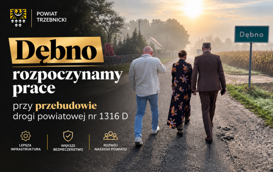 Dębno: rozpoczęła się przebudowa drogi powiatowej nr 1316 D